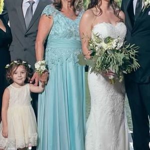 Mother of the bride dress in beautiful Sea glass